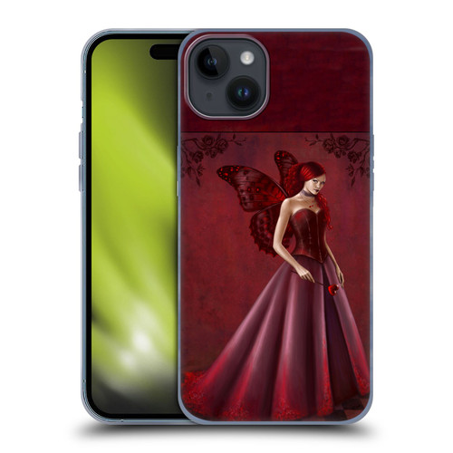 Rachel Anderson Fairies Queen Of Hearts Soft Gel Case for Apple iPhone 15 Plus