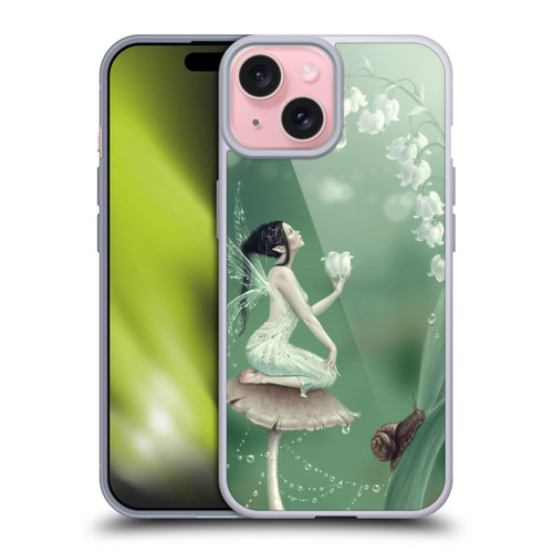 Rachel Anderson Pixies Lily Of The Valley Soft Gel Case for Apple iPhone 15