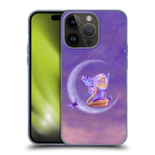 Rachel Anderson Pixies Lavender Moon Soft Gel Case for Apple iPhone 15 Pro