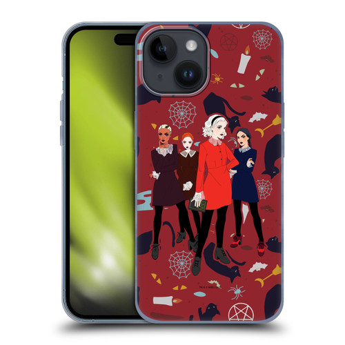 Chilling Adventures of Sabrina Graphics Witch Posey Soft Gel Case for Apple iPhone 15