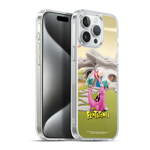 The Flintstones Characters Dino Soft Gel Case for Apple iPhone 15 Pro Max & MagSafe