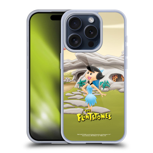 The Flintstones Characters Betty Rubble Soft Gel Case for Apple iPhone 15 Pro