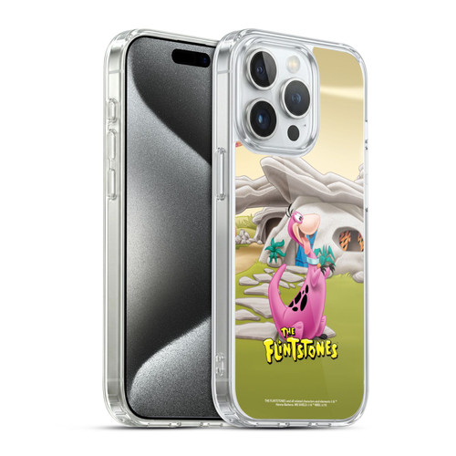 The Flintstones Characters Dino Soft Gel Case for Apple iPhone 15 Pro & MagSafe