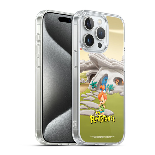 The Flintstones Characters Pebbles Flintstones Soft Gel Case for Apple iPhone 15 Pro & MagSafe
