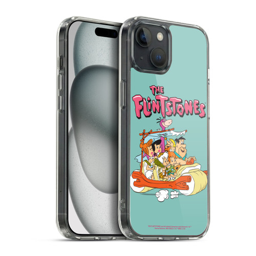 The Flintstones Graphics Family Soft Gel Case for Apple iPhone 15 Plus & MagSafe