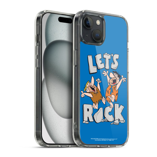 The Flintstones Graphics Fred And Barney Soft Gel Case for Apple iPhone 15 Plus & MagSafe