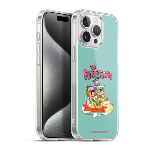 The Flintstones Graphics Family Soft Gel Case for Apple iPhone 15 Pro Max & MagSafe