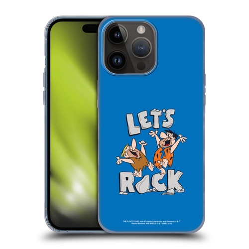 The Flintstones Graphics Fred And Barney Soft Gel Case for Apple iPhone 15 Pro Max