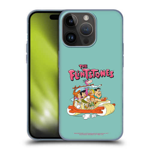 The Flintstones Graphics Family Soft Gel Case for Apple iPhone 15 Pro