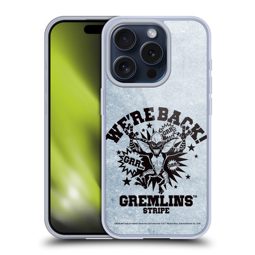 Gremlins Graphics Distressed Look Soft Gel Case for Apple iPhone 15 Pro & MagSafe