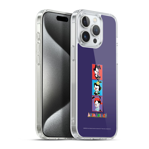 Animaniacs Graphics Tiles Soft Gel Case for Apple iPhone 15 Pro Max & MagSafe