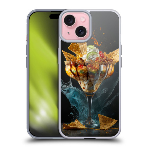 Spacescapes Cocktails Nacho Martini Soft Gel Case for Apple iPhone 15