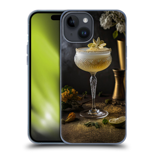 Spacescapes Cocktails Summertime, Margarita Soft Gel Case for Apple iPhone 15