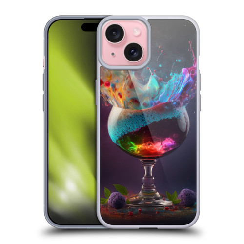 Spacescapes Cocktails Universal Magic Soft Gel Case for Apple iPhone 15