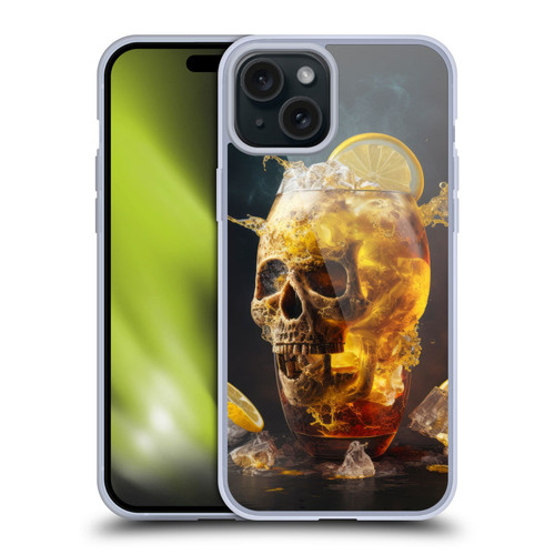 Spacescapes Cocktails Long Island Ice Tea Soft Gel Case for Apple iPhone 15 Plus