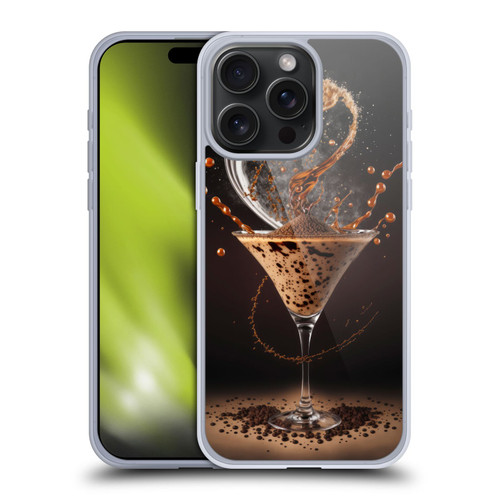 Spacescapes Cocktails Contemporary, Espresso Martini Soft Gel Case for Apple iPhone 15 Pro Max