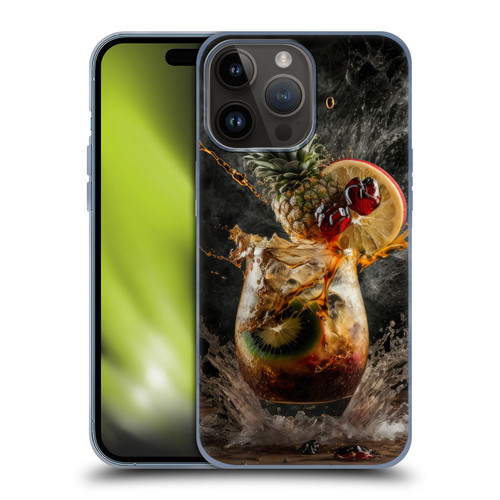 Spacescapes Cocktails Exploding Mai Tai Soft Gel Case for Apple iPhone 15 Pro Max