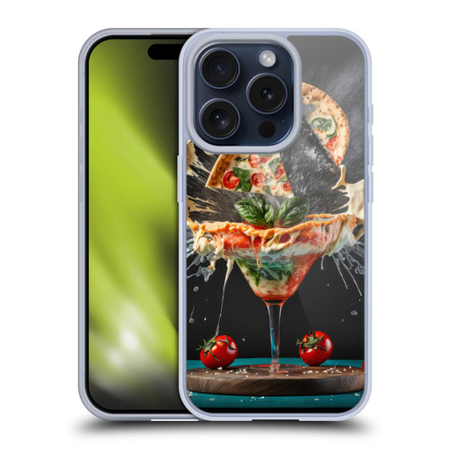 Spacescapes Cocktails Margarita Martini Blast Soft Gel Case for Apple iPhone 15 Pro