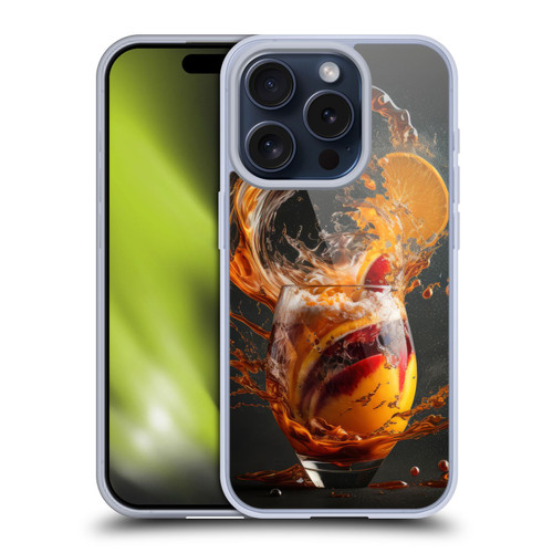 Spacescapes Cocktails Modern Twist, Hurricane Soft Gel Case for Apple iPhone 15 Pro