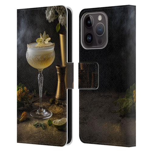 Spacescapes Cocktails Summertime, Margarita Leather Book Wallet Case Cover For Apple iPhone 15 Pro