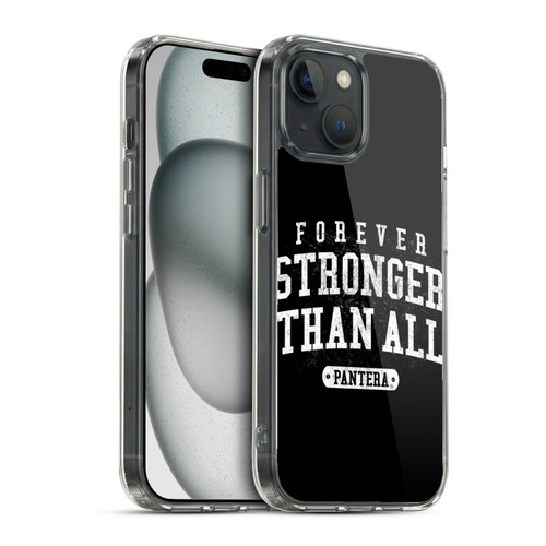 Pantera Art Stronger Than All Soft Gel Case for Apple iPhone 15 & MagSafe