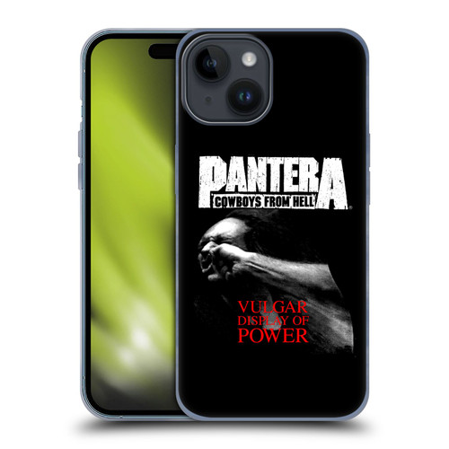Pantera Art Vulgar Soft Gel Case for Apple iPhone 15