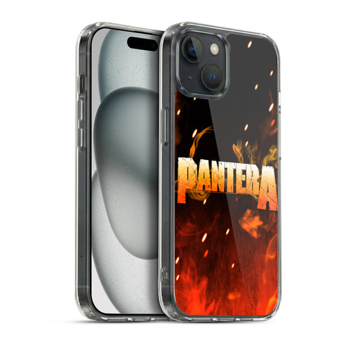 Pantera Art Fire Soft Gel Case for Apple iPhone 15 Plus & MagSafe