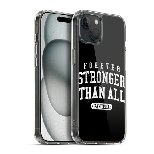 Pantera Art Stronger Than All Soft Gel Case for Apple iPhone 15 Plus & MagSafe