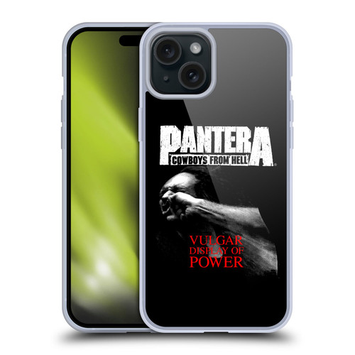 Pantera Art Vulgar Soft Gel Case for Apple iPhone 15 Plus