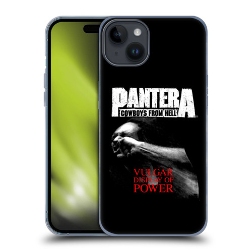 Pantera Art Vulgar Soft Gel Case for Apple iPhone 15 Plus