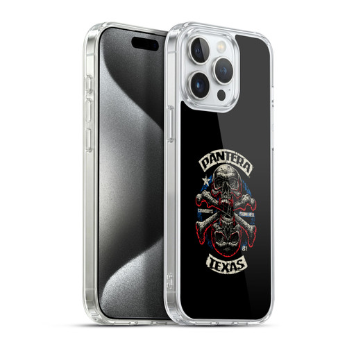 Pantera Art Double Cross Soft Gel Case for Apple iPhone 15 Pro Max & MagSafe