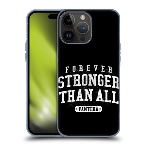Pantera Art Stronger Than All Soft Gel Case for Apple iPhone 15 Pro Max