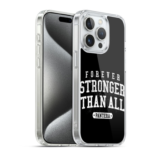 Pantera Art Stronger Than All Soft Gel Case for Apple iPhone 15 Pro & MagSafe