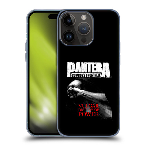 Pantera Art Vulgar Soft Gel Case for Apple iPhone 15 Pro