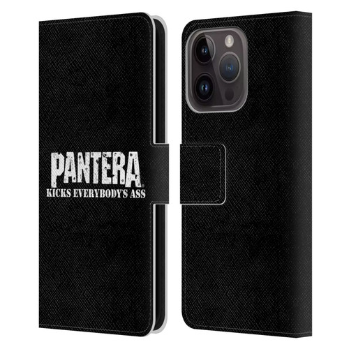 Pantera Art Kicks Leather Book Wallet Case Cover For Apple iPhone 15 Pro