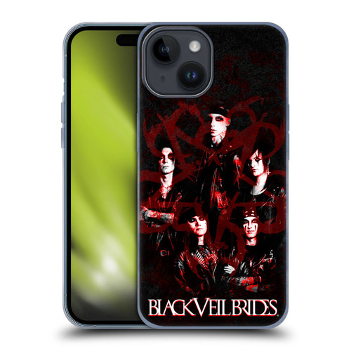 Black Veil Brides Band Members Group Soft Gel Case for Apple iPhone 15