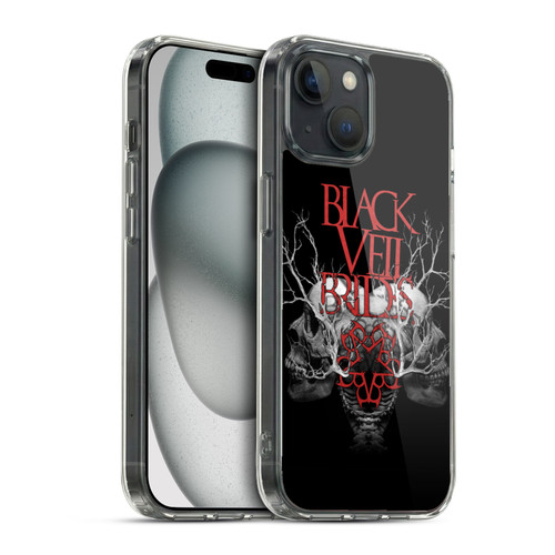 Black Veil Brides Band Art Skull Branches Soft Gel Case for Apple iPhone 15 & MagSafe