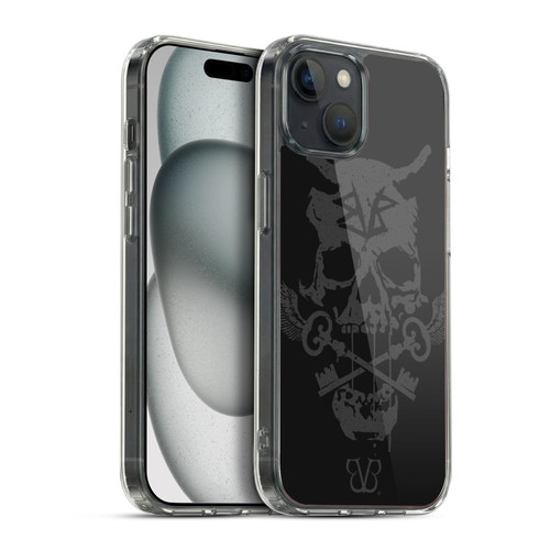 Black Veil Brides Band Art Skull Keys Soft Gel Case for Apple iPhone 15 Plus & MagSafe