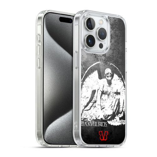 Black Veil Brides Band Art Angel Soft Gel Case for Apple iPhone 15 Pro & MagSafe
