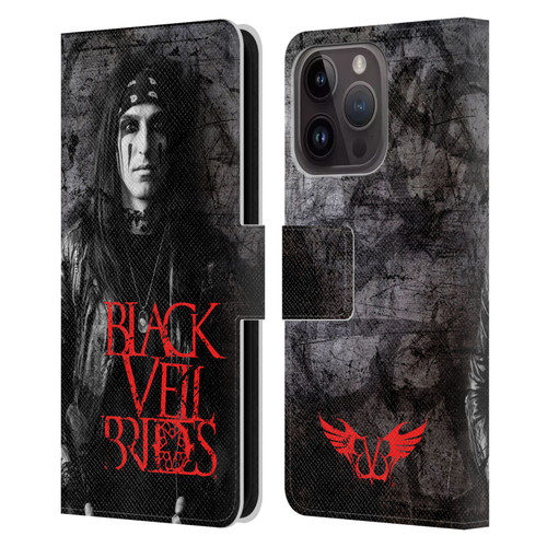 Black Veil Brides Band Members CC Leather Book Wallet Case Cover For Apple iPhone 15 Pro
