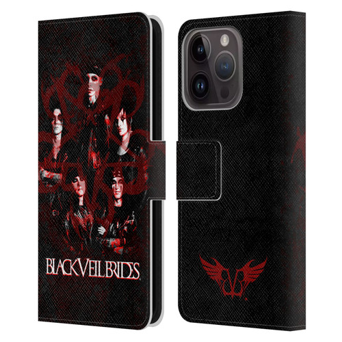 Black Veil Brides Band Members Group Leather Book Wallet Case Cover For Apple iPhone 15 Pro