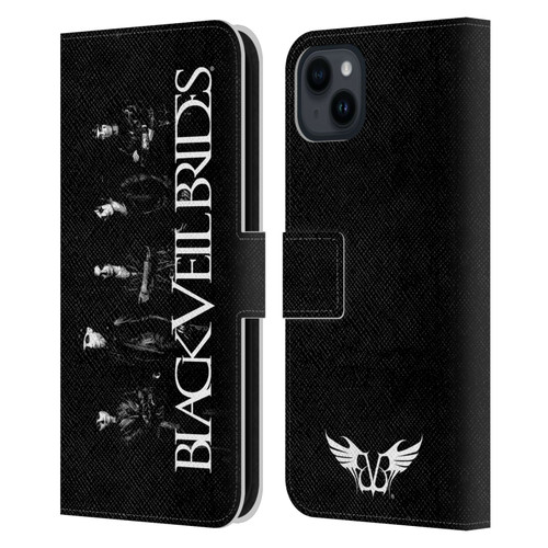 Black Veil Brides Band Art Band Photo Leather Book Wallet Case Cover For Apple iPhone 15 Plus