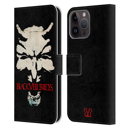 Black Veil Brides Band Art Devil Art Leather Book Wallet Case Cover For Apple iPhone 15 Pro Max