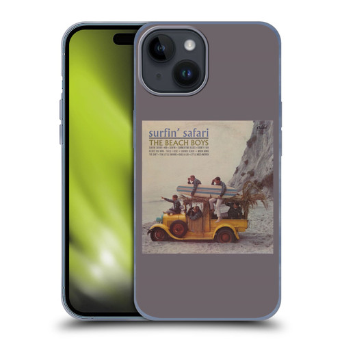 The Beach Boys Album Cover Art Surfin Safari Soft Gel Case for Apple iPhone 15