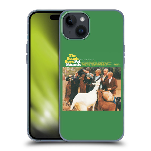 The Beach Boys Album Cover Art Pet Sounds Soft Gel Case for Apple iPhone 15 Plus