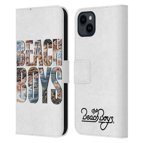 The Beach Boys Album Cover Art 1985 Logo Leather Book Wallet Case Cover For Apple iPhone 15 Plus