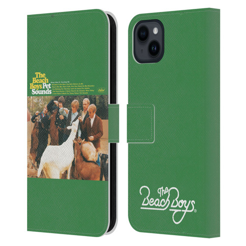 The Beach Boys Album Cover Art Pet Sounds Leather Book Wallet Case Cover For Apple iPhone 15 Plus