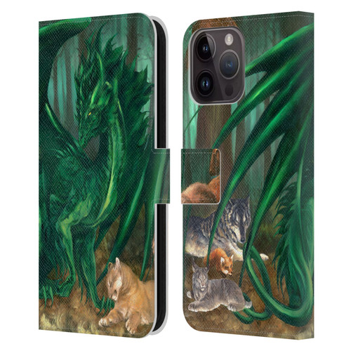 Ruth Thompson Dragons Lord of the Forest Leather Book Wallet Case Cover For Apple iPhone 15 Pro Max