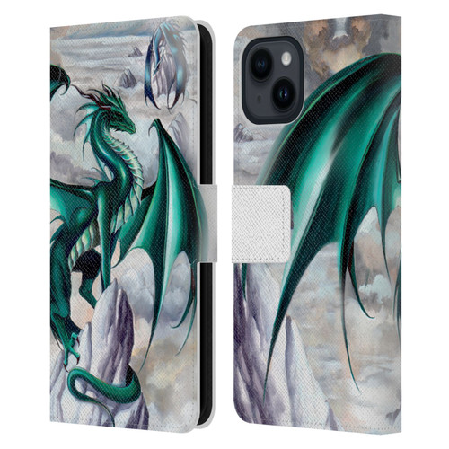 Ruth Thompson Dragons 2 Temptest Leather Book Wallet Case Cover For Apple iPhone 15
