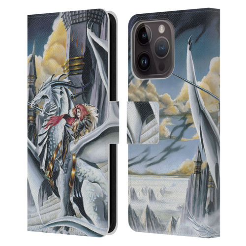 Ruth Thompson Dragons 2 Warring Tribes Leather Book Wallet Case Cover For Apple iPhone 15 Pro